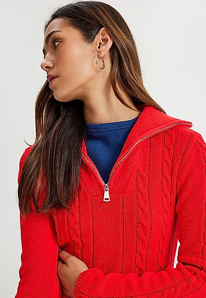Koton Stehkragenpullover Standkragen Mit Reißverschlussdetail günstig online kaufen