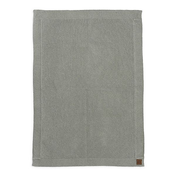 Babydecke Gestrickte Wolldecke - Mineral Green, günstig online kaufen