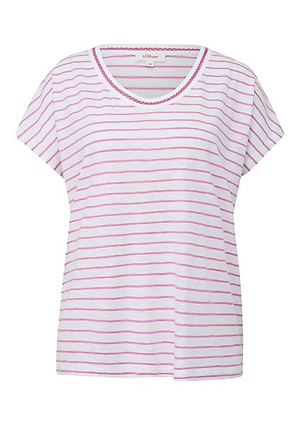 s.Oliver T-Shirt mit Stickerei günstig online kaufen