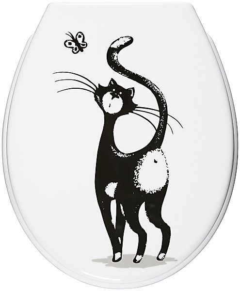 ADOB WC-Sitz Katze, Absenkautomatik, zur Reinigung günstig online kaufen
