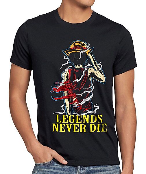 style3 T-Shirt Legends Never Die Luffy günstig online kaufen