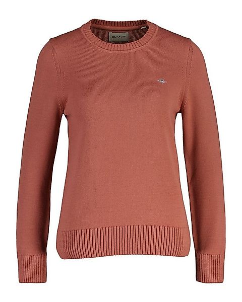 Gant Rundhalspullover CLASSIC COTTON C-NECK mit Zopfstrickmuster günstig online kaufen
