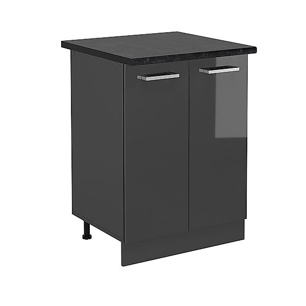Vicco Unterschrank R-Line, Anthrazit Hochglanz/Anthrazit, 60 günstig online kaufen