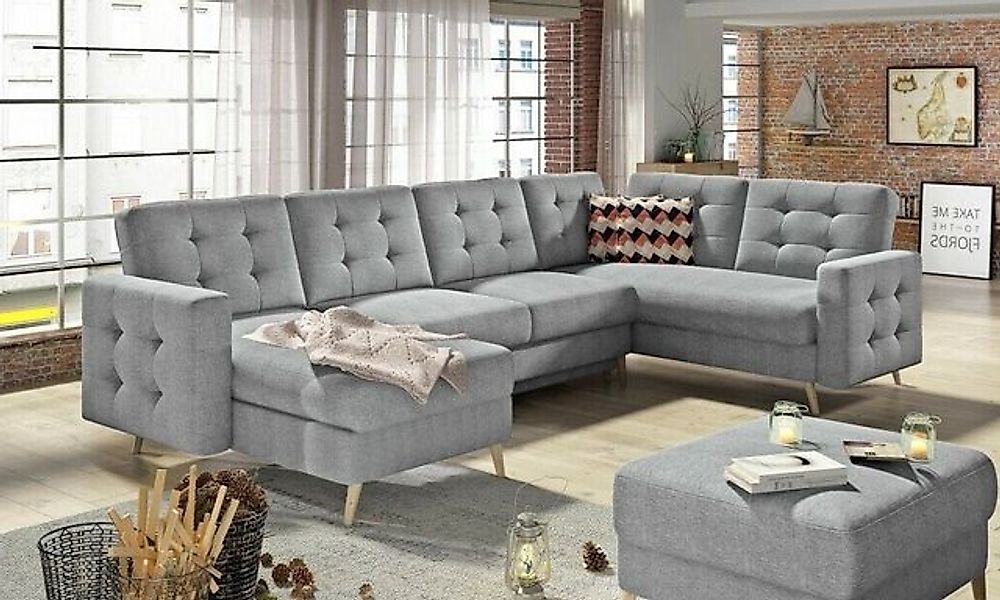 Xlmoebel Ecksofa Ecksofa Wohnzimmer modern stilvoll bequem, 1 Teile, Herges günstig online kaufen
