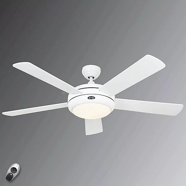 Beleuchteter Deckenventilator Titanium weiß günstig online kaufen