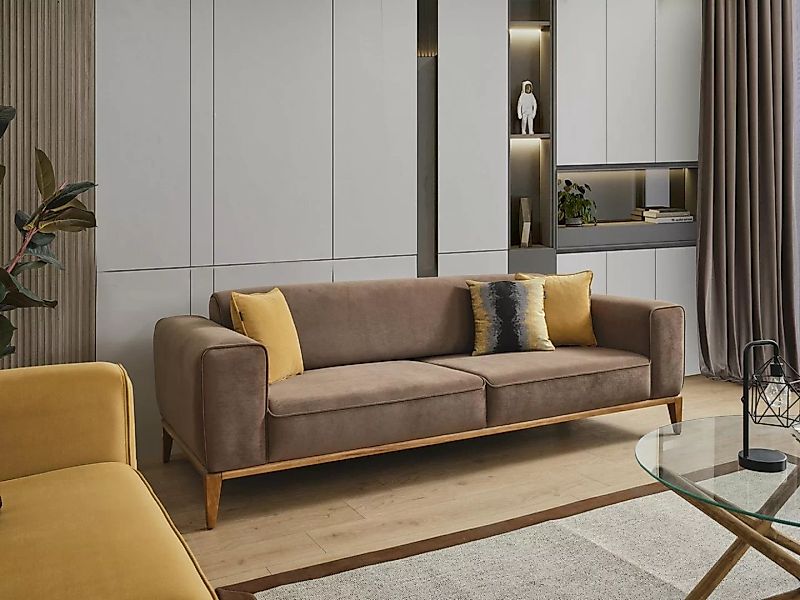 JVmoebel Sofa, Sofa 3 Sitzer Stoff Dreisitzer Sofas Luxus Wohnzimmer Stil M günstig online kaufen