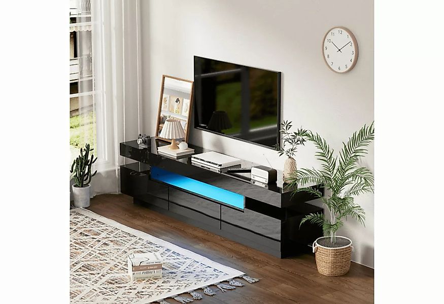 BlingBin TV-Schrank lowboard (1-St., Fernsehschrank mit farbwechselnder LED günstig online kaufen