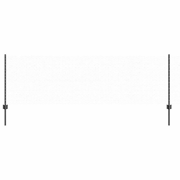 vidaXL Gartenzaun Zaun mit Pfosten Grau günstig online kaufen
