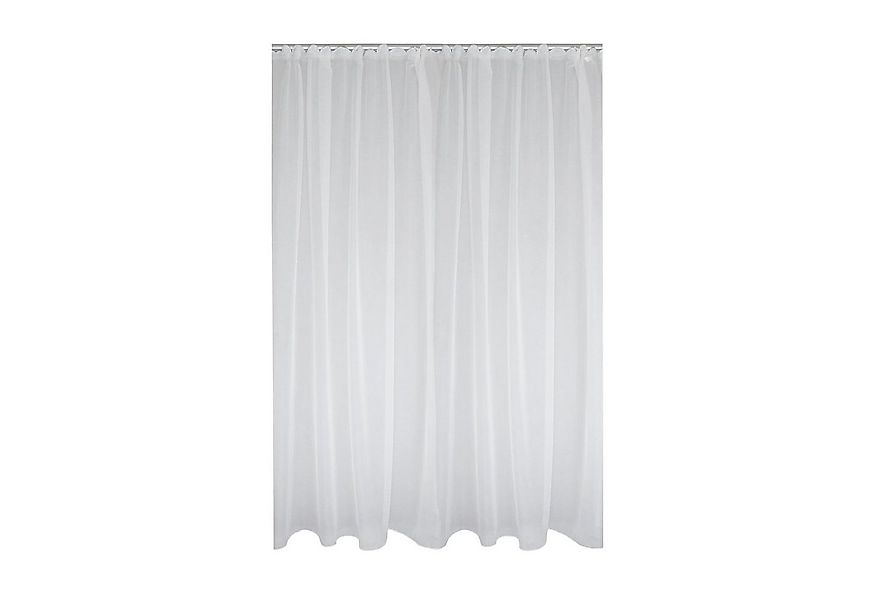 Haus und Deko Gardine Voile Dekoschal Gardine Emotion weiß Organza Vorhang günstig online kaufen