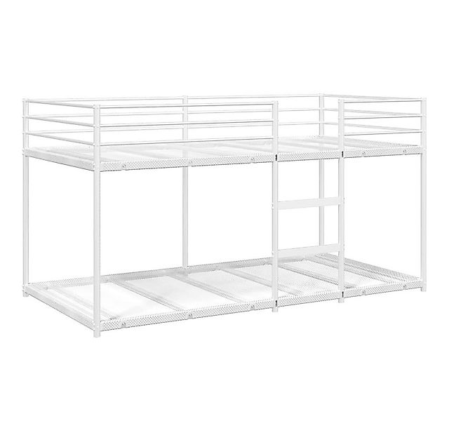 vidaXL Bett Etagenbett ohne Matratze Weiß 80x200 cm Stahl günstig online kaufen