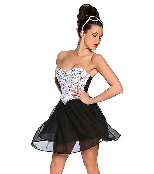 Atixo Cocktailkleid Minikleid mit Tellerrock Bandeaukleid Cocktailkleid Par günstig online kaufen