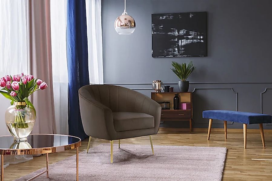 Kayoom Sessel »Sofa Doreen 125, komfortabler Sessel, einfarbige Gestaltung« günstig online kaufen