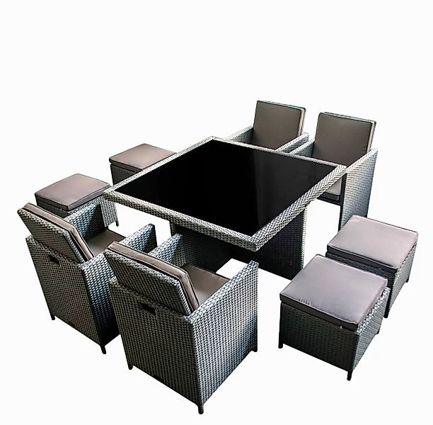 Ragnarök Möbel-Design Garten-Essgruppe Esstisch Set Heimdall günstig online kaufen