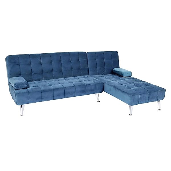 MCW Schlafsofa K22 Samt Blau günstig online kaufen