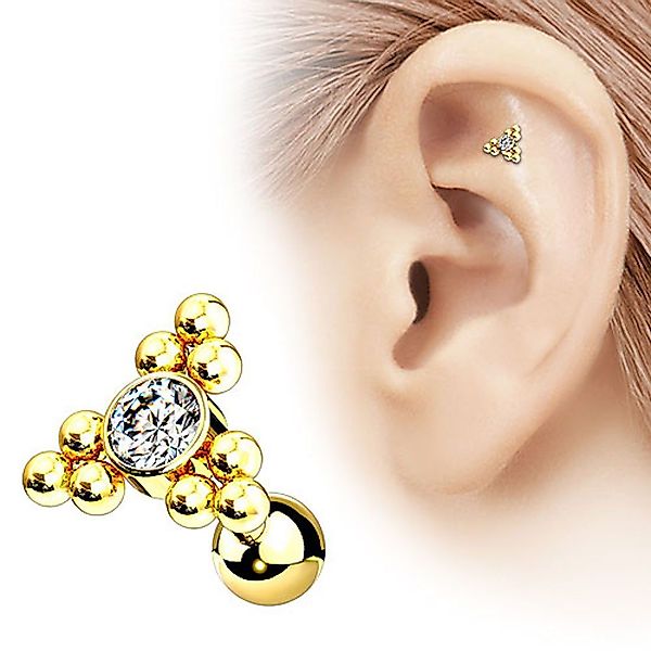 Taffstyle Piercing-Set Helix Ohr Knorpel Flat günstig online kaufen
