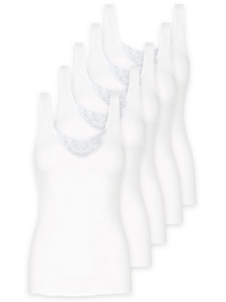 Schöller Achselhemd 5er Pack Damen Achselhemd Baumwolle Supergekämmt (Packu günstig online kaufen