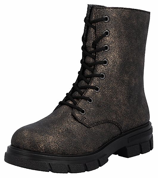 Rieker Schnürboots, Stiefelette, Blockabsatz, mit zusätzlichem Innenreißver günstig online kaufen