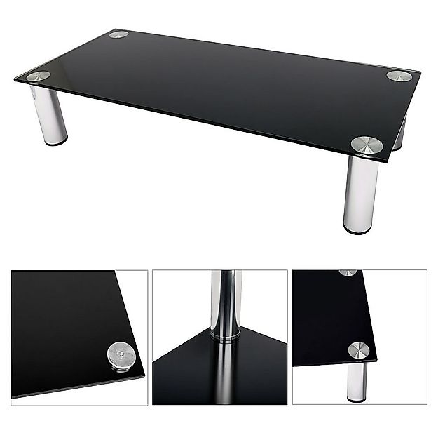 Mucola TV-Rack Monitorerhöhung Schreibtischaufsatz Monitorständer TV Glasau günstig online kaufen