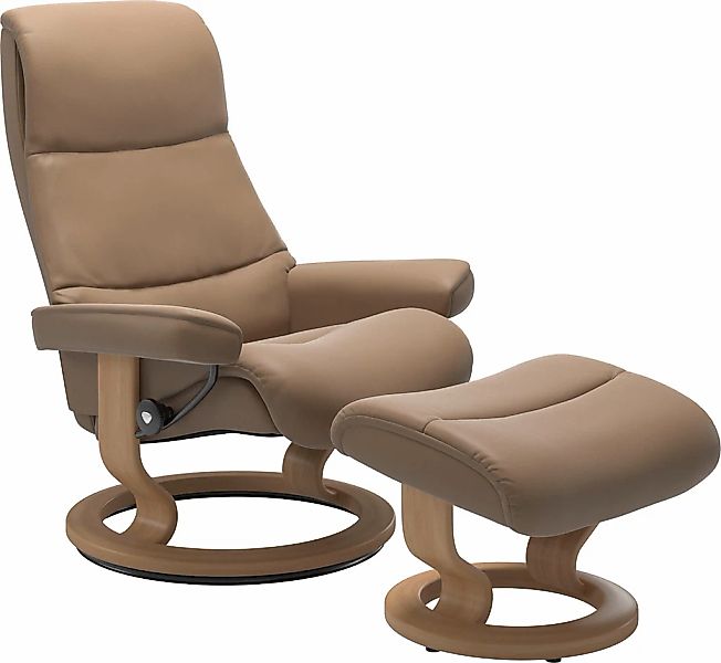 Stressless Relaxsessel "View" Set, Relaxsessel mit Hocker, mit Classic Base günstig online kaufen