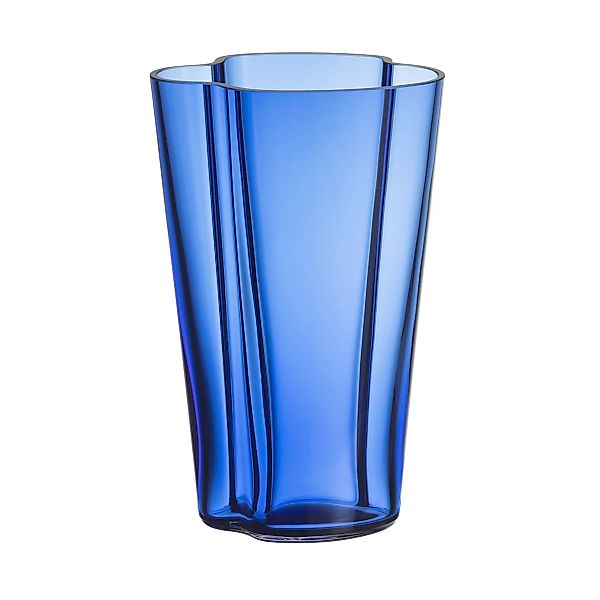 iittala - Alvar Aalto Vase 220mm - ultramarin blau/LxBxH 14x11,2x22cm/Handw günstig online kaufen