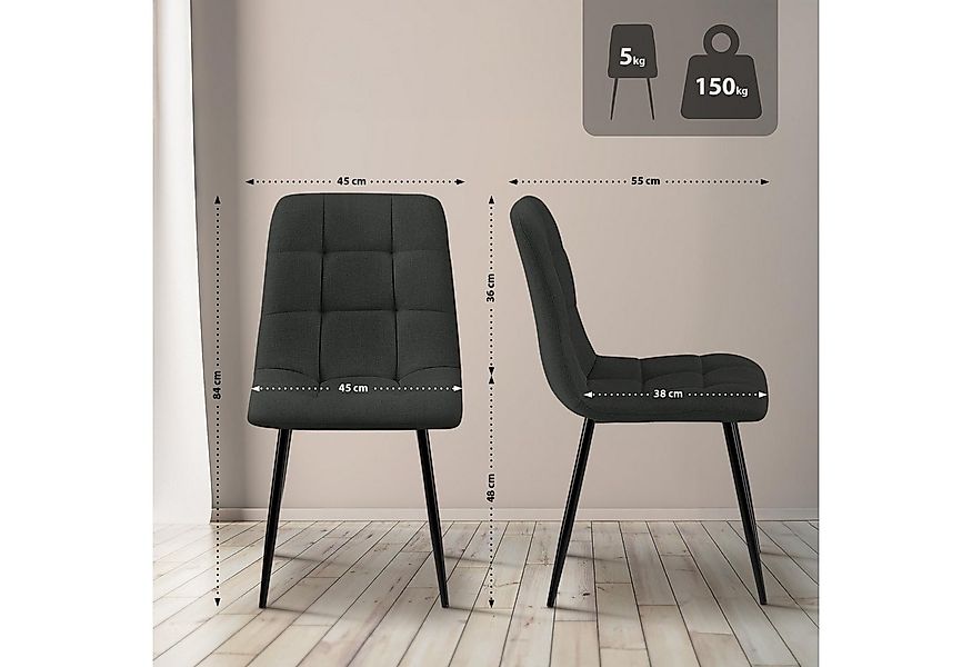 CLP Esszimmerstuhl Tilde (4er Set, 4 St), mit Rückenlehne, bis 150 kg günstig online kaufen