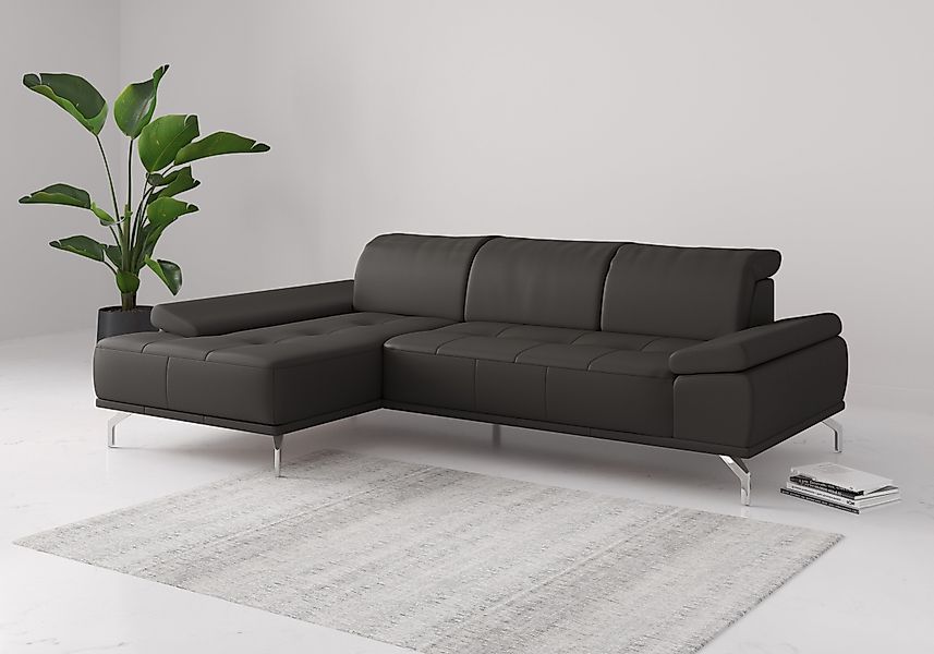 Places of Style Ecksofa Caluna, Inkl.Sitztiefenverstellung, günstig online kaufen