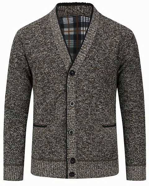 Allthemen Cardigan Herren Strickjacke mit V Ausschnitt Grobstrick Cardigan günstig online kaufen