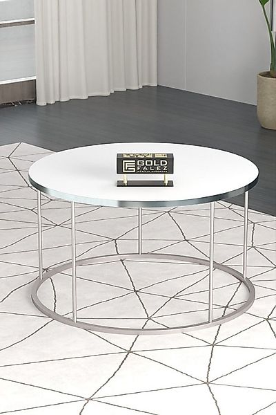 en.casa Couchtisch (1-St), rund, Ø 70 cm, Metallgestell 89322105 günstig online kaufen