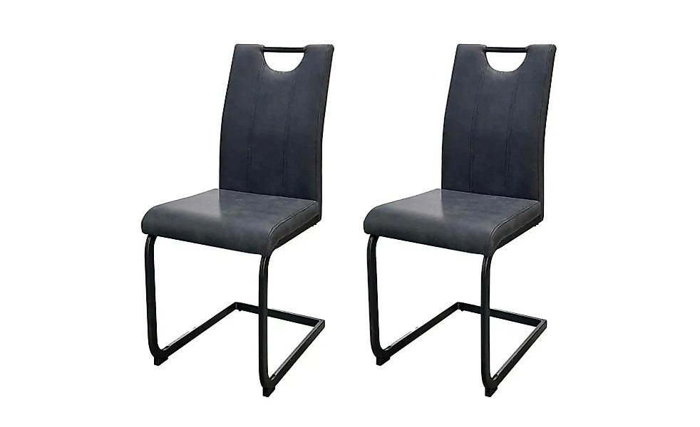 Freischwinger 2er-Set  Banff ¦ schwarz ¦ Maße (cm): B: 42 H: 97 Stühle > Sc günstig online kaufen