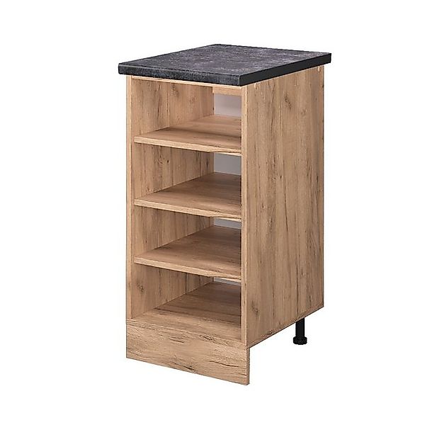 Vicco Küchenregal R-Line Offener Küchenschrank Goldkraft Eiche 40 cm AP Ant günstig online kaufen
