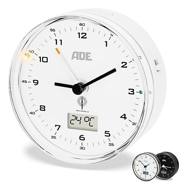 ADE Funkwecker Analoger Wecker mit Temperaturanzeige, günstig online kaufen