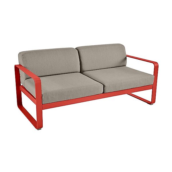 Bellevie Lounge-Sofa 2-Sitzer 45 Capucine B8 Taupegrau günstig online kaufen