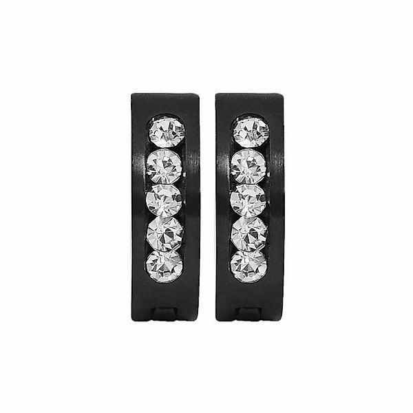 Adelia´s Klappcreolen "Damen Ohrringe – Klappcreole aus Edelstahl mit Stras günstig online kaufen