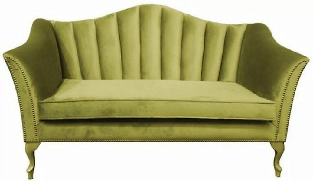 Casa Padrino 2-Sitzer Luxus Barock 2er Samt Sofa Grün 150 x 95 x H. 90 cm - günstig online kaufen