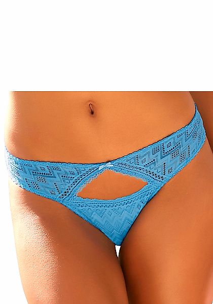 s.Oliver Bikinislip, aus graphischer Spitze mit modischem Cupt-Out günstig online kaufen