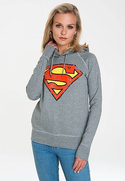 LOGOSHIRT Kapuzensweatshirt "DC - Superman Logo" mit Superhelden-Print günstig online kaufen