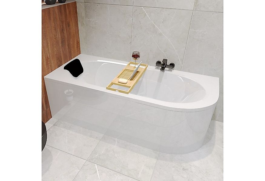 KOLMAN Badewanne Eckwanne AVITA 150x75 Links mit AcrylSchürze + Kopfstütze günstig online kaufen