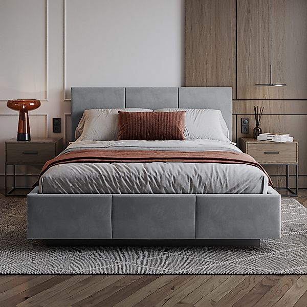 FDM Polsterbett ALMADA modern mit Bettkasten günstig online kaufen