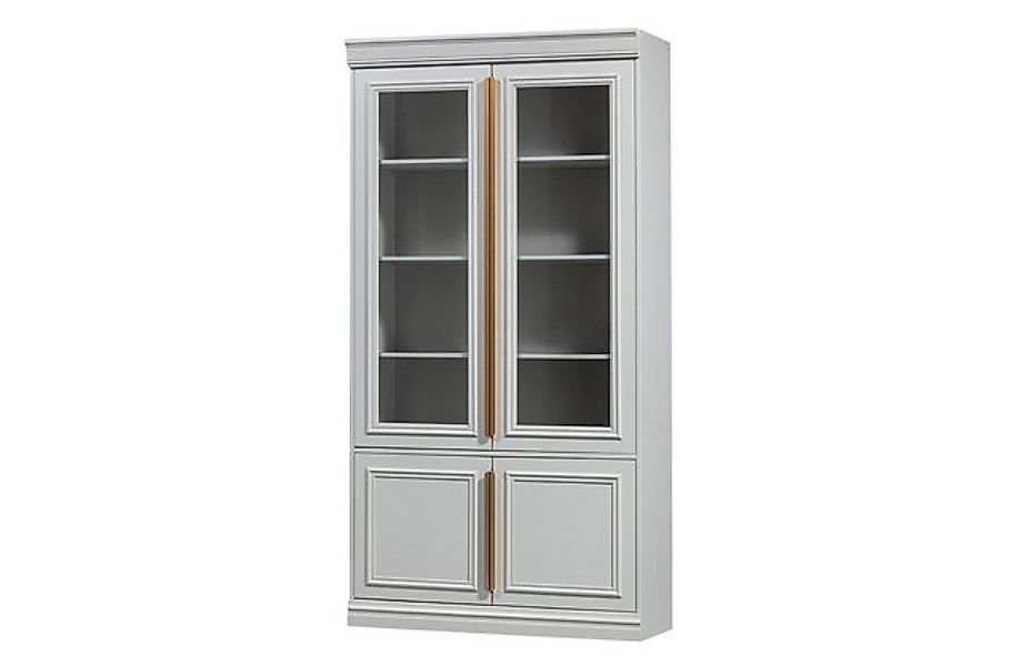 BePureHome Vitrine Organize aus Kiefernholz, Hellgrau günstig online kaufen