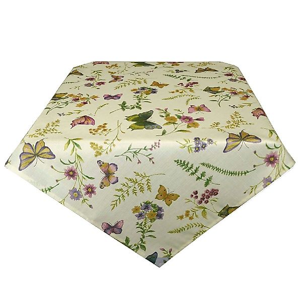 Tischdecke SAISON Schmetterlinge 85x85 Mitteldecke Sommer, günstig online kaufen