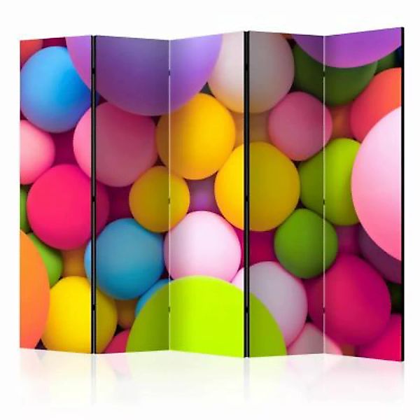 artgeist Paravent Colourful Balls II [Room Dividers] mehrfarbig Gr. 225 x 1 günstig online kaufen