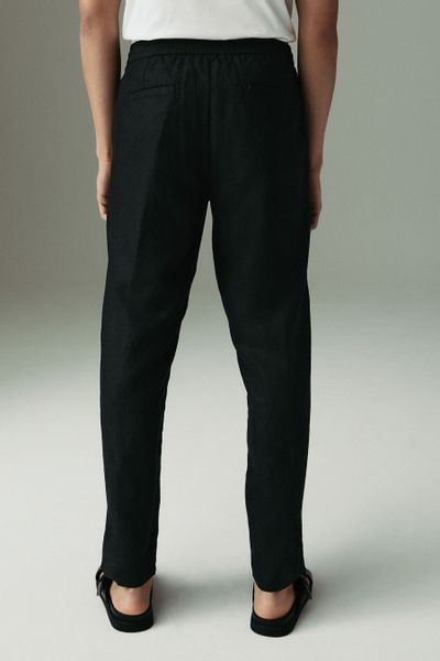 Next Leinenhose Signature Hose mit Gummibund günstig online kaufen