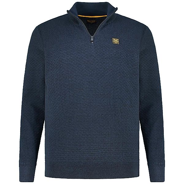 PME LEGEND Pullover mit Troyerkragen Farbe dunkelblau Größe: 5XL günstig online kaufen