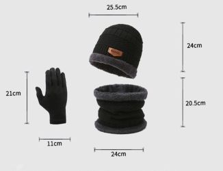 XDeer Halswärmer 3-teiliges Set Herren Winterschal günstig online kaufen