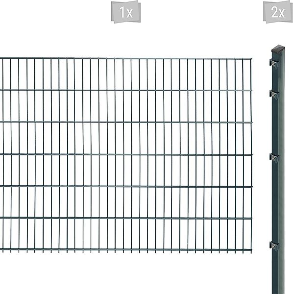 Arvotec Doppelstabmattenzaun "EXCLUSIVE 123 zum Einbetonieren", Zaunhöhe 12 günstig online kaufen