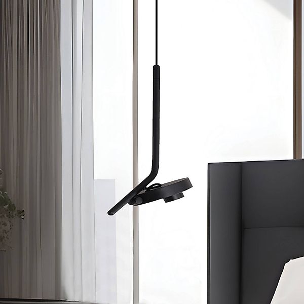 LED-Hängelampe Factory, schwarz, Ø 15 cm, Metall günstig online kaufen