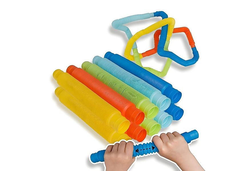 alldoro Fidget-Gadget Flexi Pop Tubes, 10 Stretch-Röhren Ø 3 cm, ausziehbar günstig online kaufen