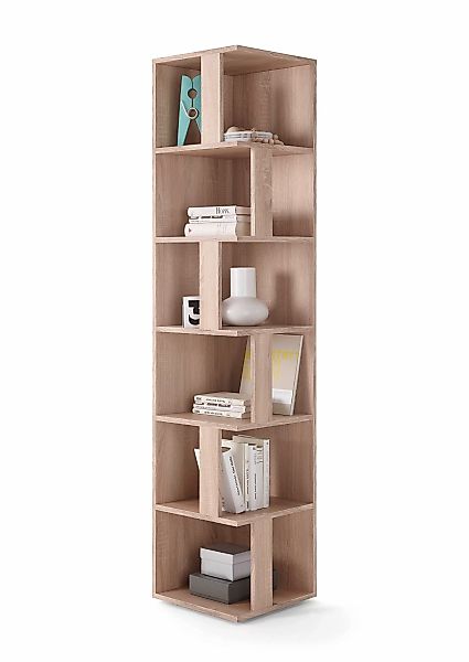 BEGA OFFICE Eckregal "Corner Shelf", mit 6 offenen Fächer, 37,5x37,5x186 cm günstig online kaufen