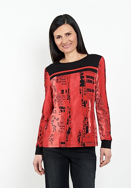 Seidel Moden Langarmshirt mit grafischem Print günstig online kaufen