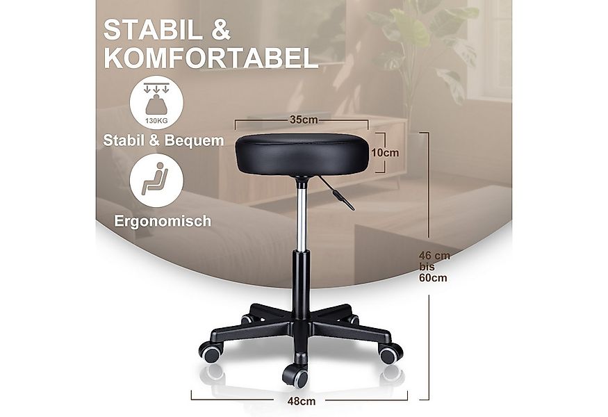 Zedelmaier Hocker Drehhocker Bürohocker Barhocker Arbeitshocker Polsterung, günstig online kaufen